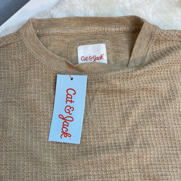 Cat & Jack Waffle Knit Long Sleeve Shirt XS (4-5)NWT - Picture 2 of 5